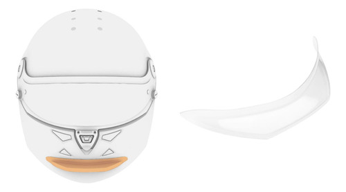 Spoiler Dianteiro Para Capacete Schuberth Sp1 Sk1 Sf4
