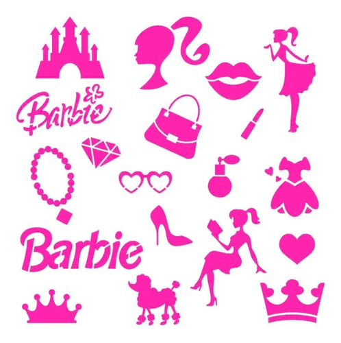 Stencil Litoarte Stxx-285 Aventura Fashion Barbie 20x20cm Li