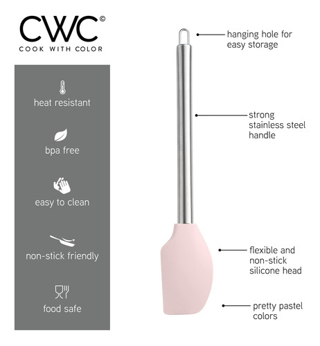 Juego De Utensilios De Cocina Cook Con Silicona De Color, 38