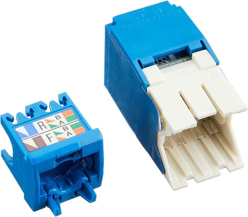 Conector Jack Tx6 10gig Panduit Cat 6a Azul