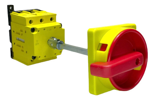 Chave Seccionadora Rotativa 63a 3p Fixa Base Weg Msw63b3h Cor Amarelo