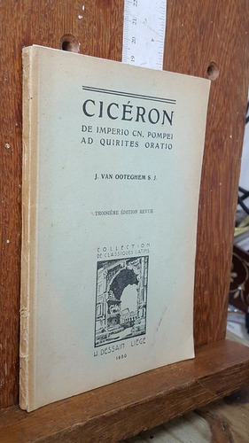 Livro Cicéron De Imperio Cn. Pompei Ad Quirites Oratio