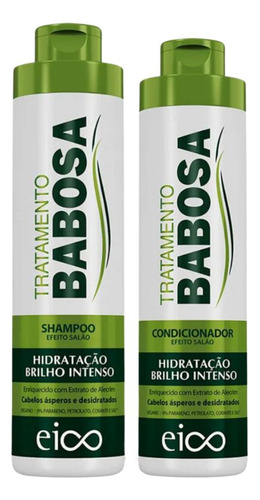 Kit Eico Shampoo 800ml + Cond 750ml Babosa