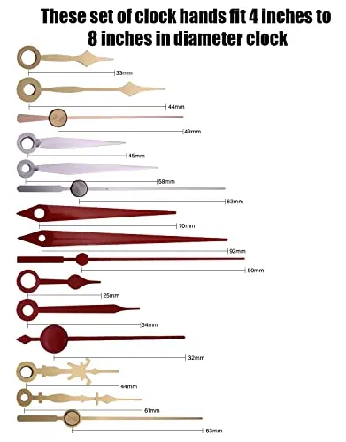 Tipos de manecillas de reloj new arrivals