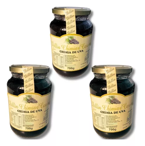 Kit 3 Doce De Figo Figada Chimia Artesanal Serra Gaúcha 320g