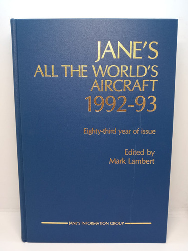 Aviones Del Mundo - 1992 1993 - Libro En Inglés - Nuevo 