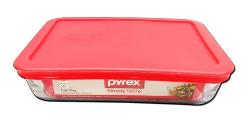 Fuente Rectangular Vidrio Pyrex Tapa 750ml Pettish Online Cg