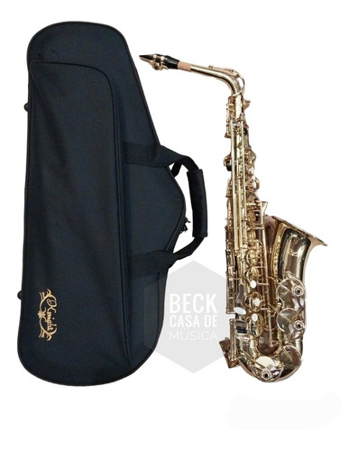 Saxo Alto Knightjbas-200 Eb Llave F# Yellow Brass Laqueado