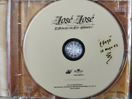 José José Cd El Principe Con Trío Vol. 1 V (Usado)