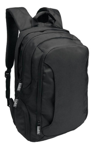 Mochila Porta Laptop Metropolitana Negra Con Impermeable