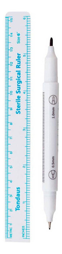 Caneta Marcação Cirúrgica Tondaus Skin Marker Ponta Dupla