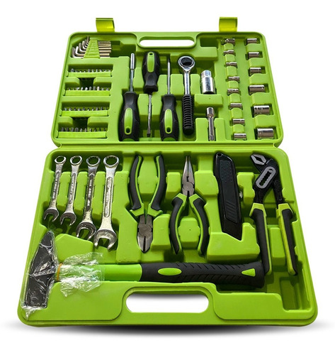 Set Juego De Herramientas Tubos Y Llaves Kroner De 77 Piezas