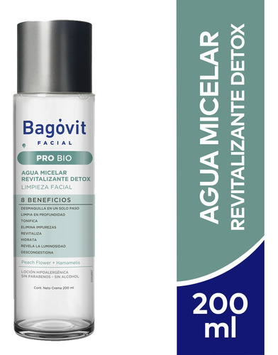 Bagovit Facial Pro Bio Agua Micelar 200ml 