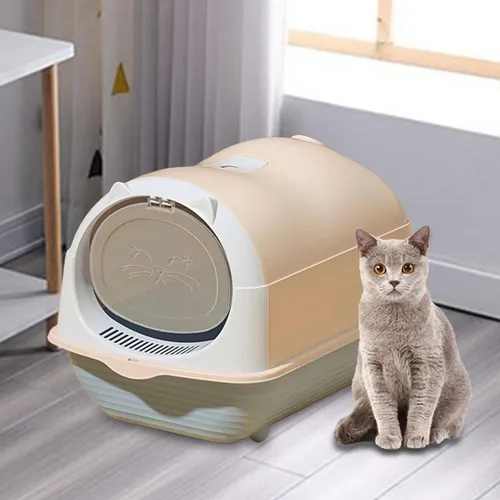 Grande Caja De Arena Para Gatos Inodoro Gato Suministros