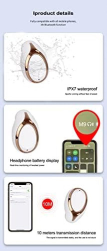 Auricular Bluetooth Aiyiben, Mini Invisible Y Discreto