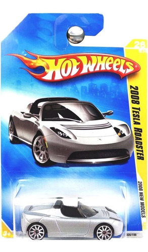 Hot Wheels 2008 Nuevos Modelos Plata 2008 Tesla Roadster 2