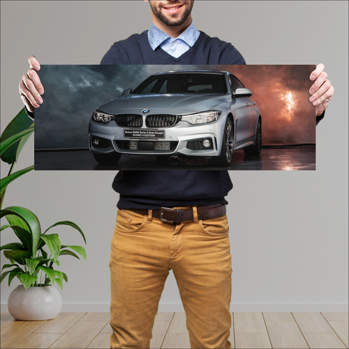 Cuadro 30x80cm Auto 2017 Bmw 4 Series Gran Coupe 133