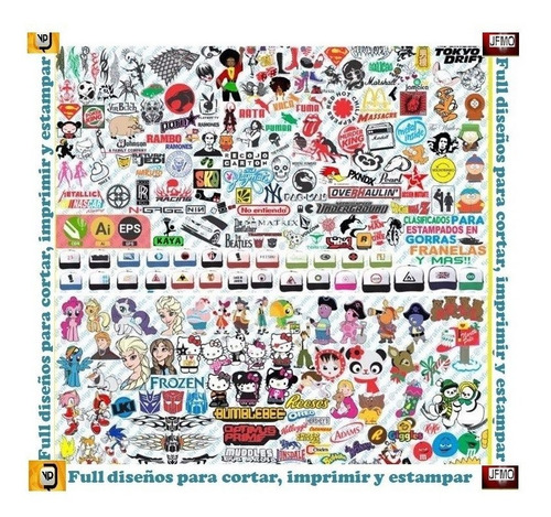 Combo Viniles Decorativos Serigrafia Sublimacion Estampados