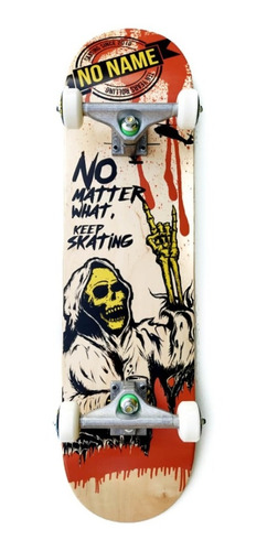 Skate Completo No Name Profesional Parka 100% Maple Importad