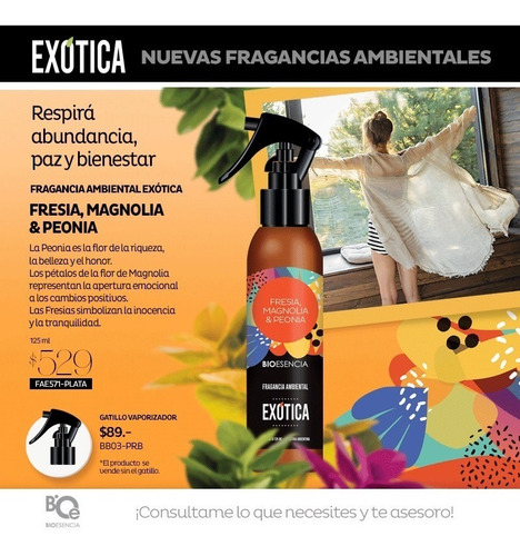 Fragancias Ambientales Exótica Perfumante 125ml