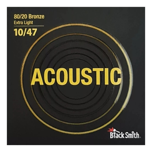Encordado Acustica Blacksmith 010-47  80/20 Bronce