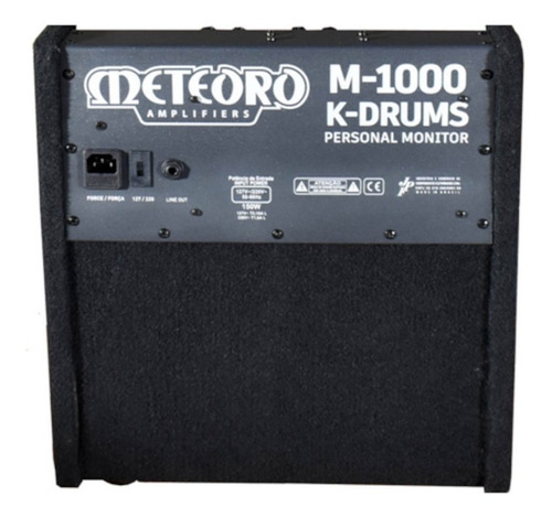 Cubo Monitor Meteoro Para Bateria Eletr. K-drums M1000
