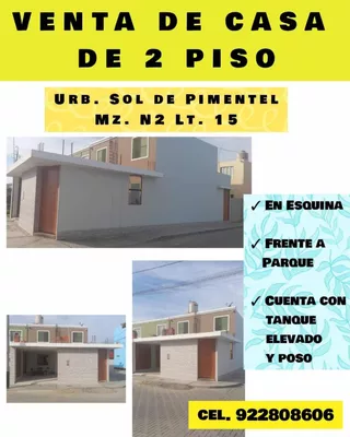 Vendo Casa 2 Pisos Excelente Ubicación Frente A Parque.