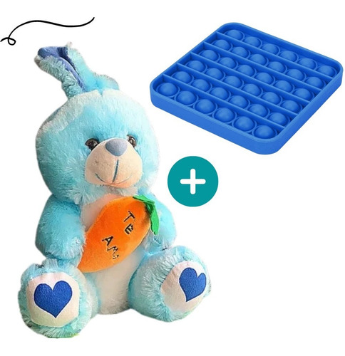 Urso Para Dar De Presente + Pop It Criativo Contra Ansiedade