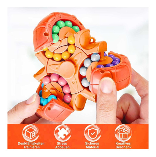 Frijol Cubo Magico Didactico, Mxmge-003, 3pzas, Naranaja, 10