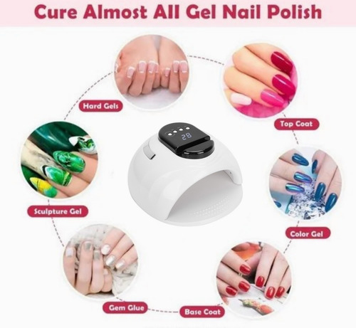 Esmalte De Gel Lampara Led Uñas 168w Uv Secador De Uñas