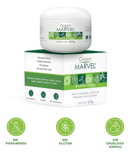 Green Marvel crema para dolor muscular de 120g