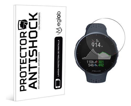 Protector De Pantalla Antishock Para Polar Pacer Pro