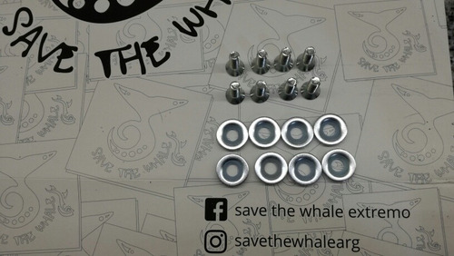 Imagen 2 de 9 de Set De Tornillos Y Arandelas Para Fijaciones De Snowboard