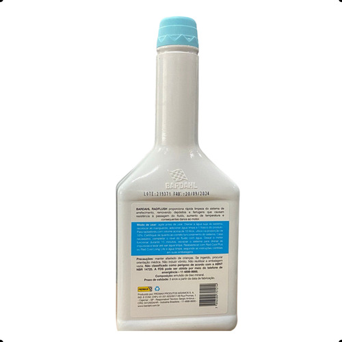 Aditivo Limpa Radiadores Bardahl Rad Flush 500 Ml 4 Unidades