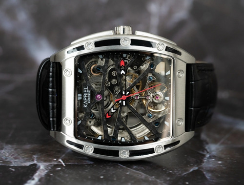Imagen 4 de 5 de Reloj Kapriel Aerospace Automático Mecánico Acero Inox.