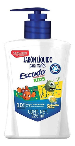 Jabon Liquido Para Manos Escudo Kids 225 Ml