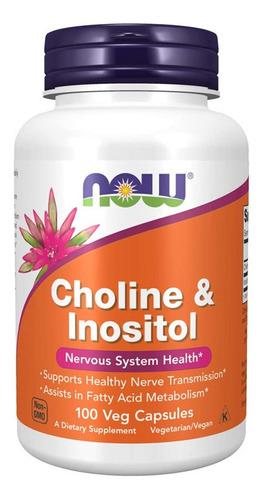 Colina Choline & Inositol 500 Mg 100 Cáps Sistema Nervioso