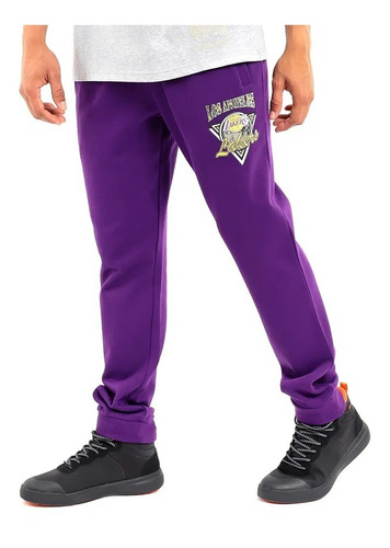 Mitchell & Ness Pantalon Buzo Hombre Los Angeles Lakers Mitc