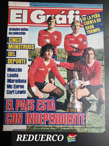 El Gráfico 3400 Independiente Monzón Maradona 4/12/1984 