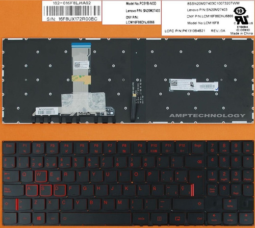 Teclado Laptop Lenovo Legion Y520 Y520-15ikb R720 R720-15ikb