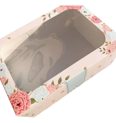 Caja Para Desayuno C/visor X 10-feliz Día-madre-maestra-flor