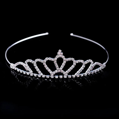 Diadema Corona Infantil Princesa Con Brillo Y Piedras
