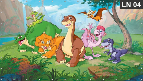Imagem 4 de 6 de Painel De Festa Dinossauros 3,00x2,50m Lona Decoração