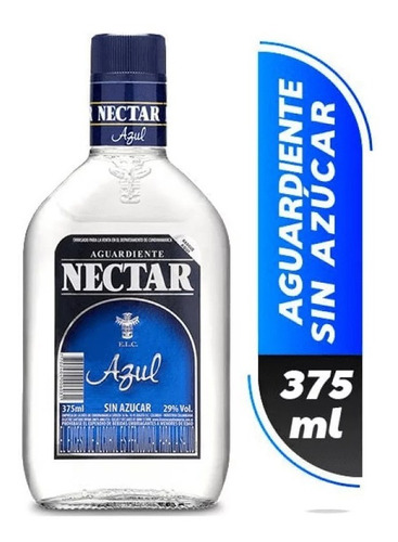 Aguardiente Nectar Azul 375 Ml - mL a $93