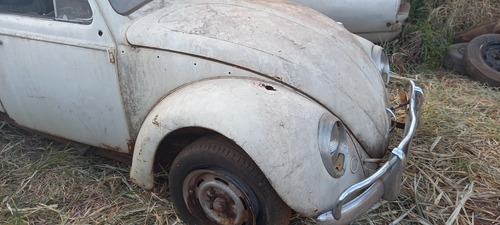 Vw Fusca 68 Branco 1300 Não Split Oval Para Restauro