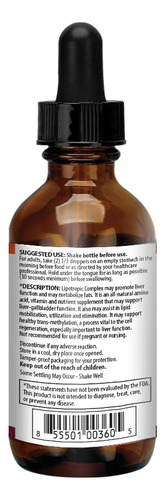 Anumed Complejo Lipotrópico Gotas Detox Hepático 2oz