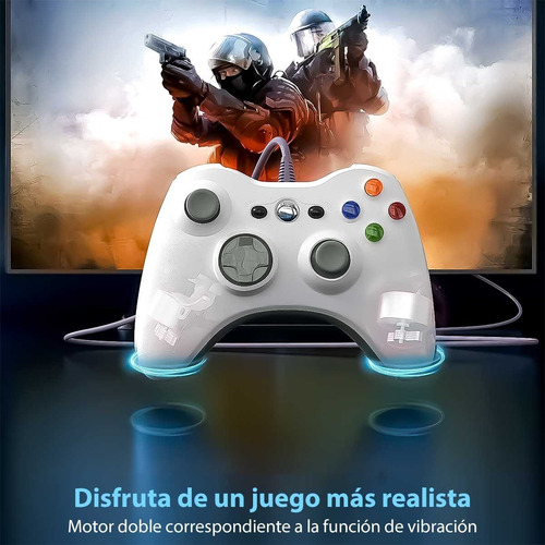 Imagen 5 de 10 de Joystick Xbox 360 Pc Stream Control Mando Cableado - Otec