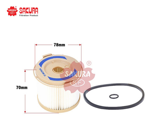 Filtro Combustible Trampa De Agua Secundario Chevrolet 6.2