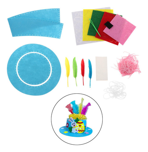 Kits De Materiales Para Capó De Pascua Diy Para Azul
