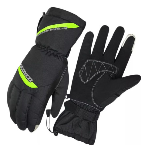 Guantes Moto Nieve Scoyco Mc41 Negro Amarillo